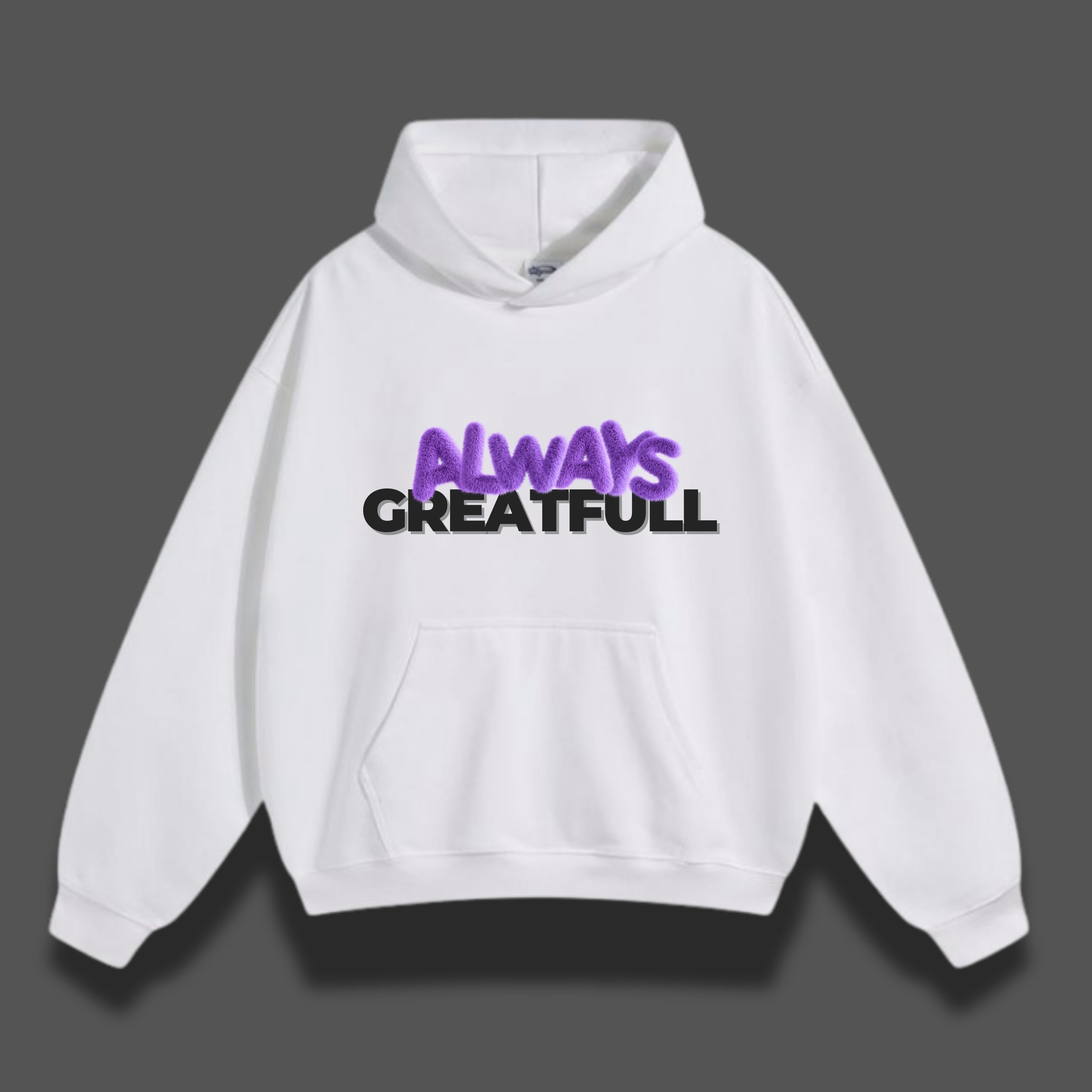 ALWAYS GREATFULL OVERSIZED HOODIE
