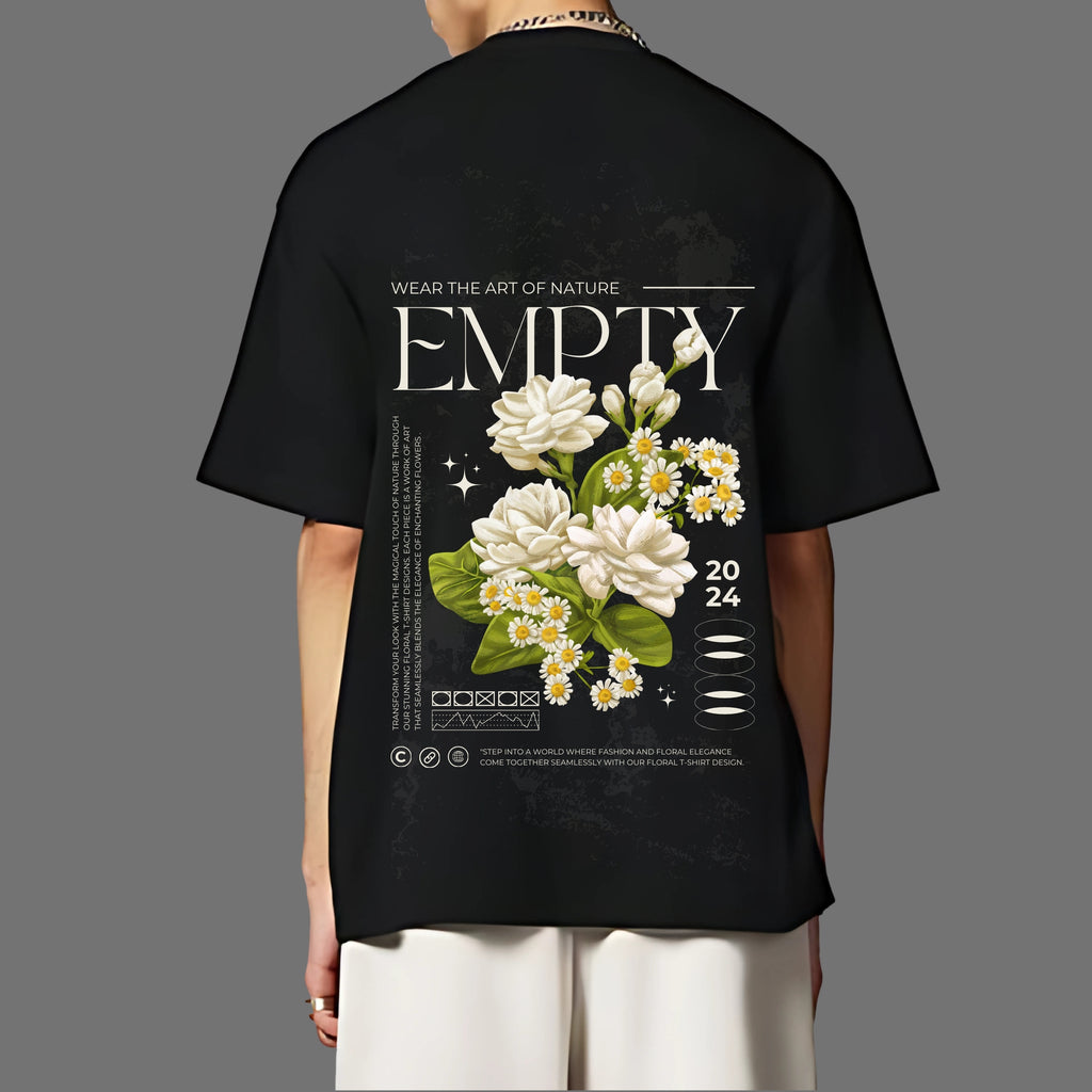 EMPTY FLORAL OVERSIZED T-SHIRT