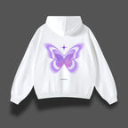 PURPLE BUTTERFLY OVERSIZED HOODIE